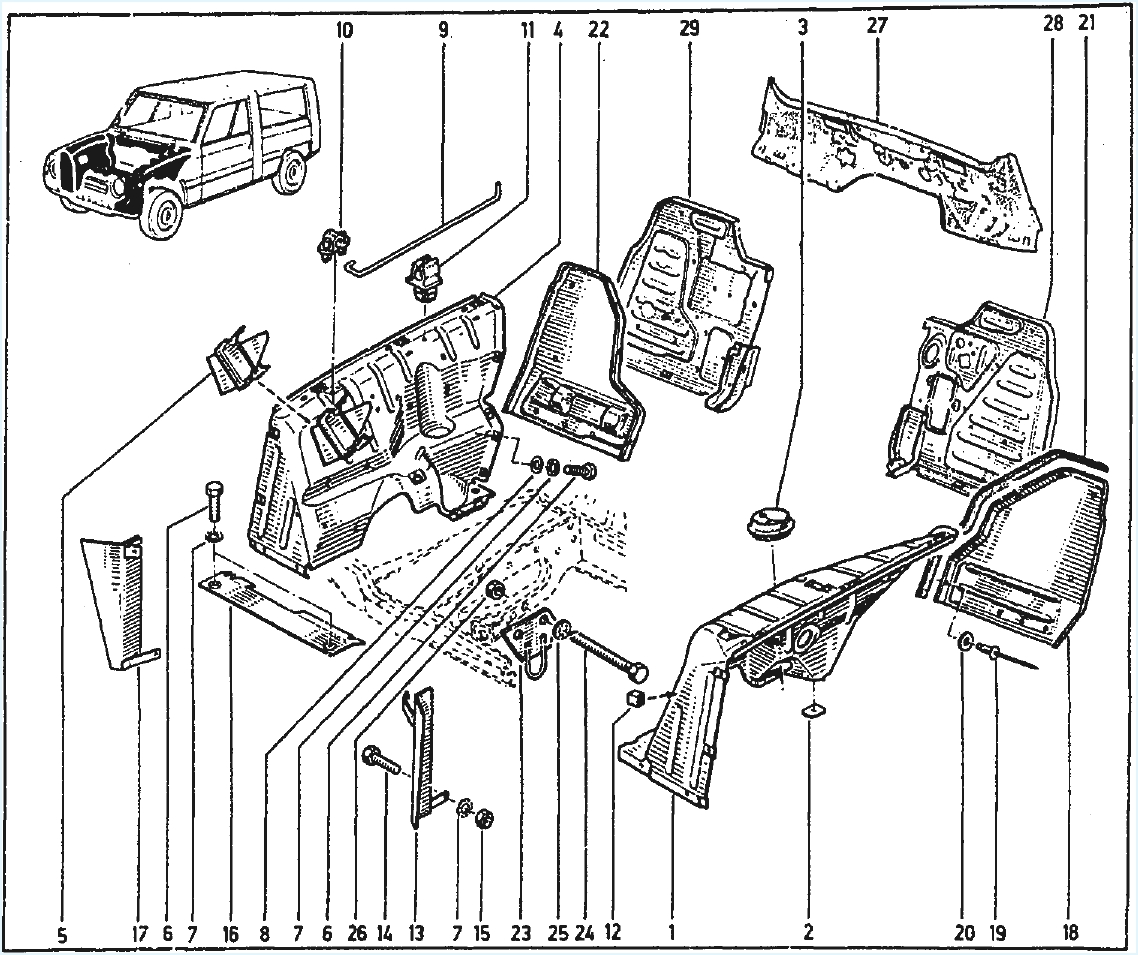 Compartiment moteur Rodéo 5 5E