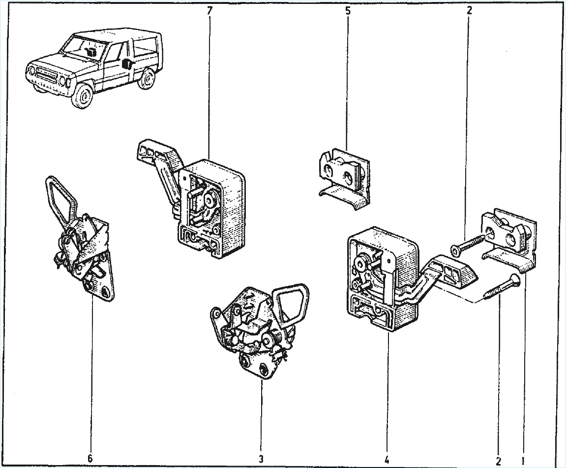 Ensemble serrure de porte