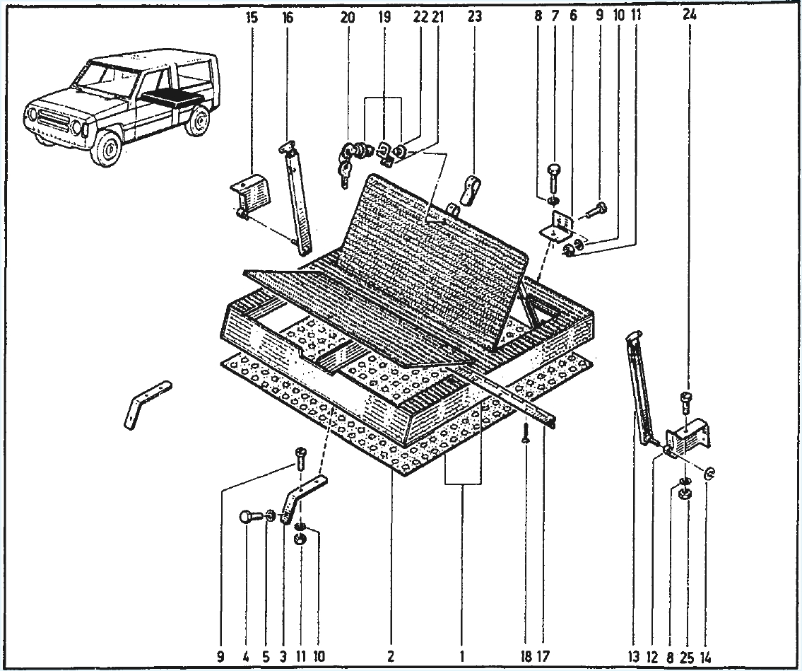 Option coffre rangement Rodéo 5 5E