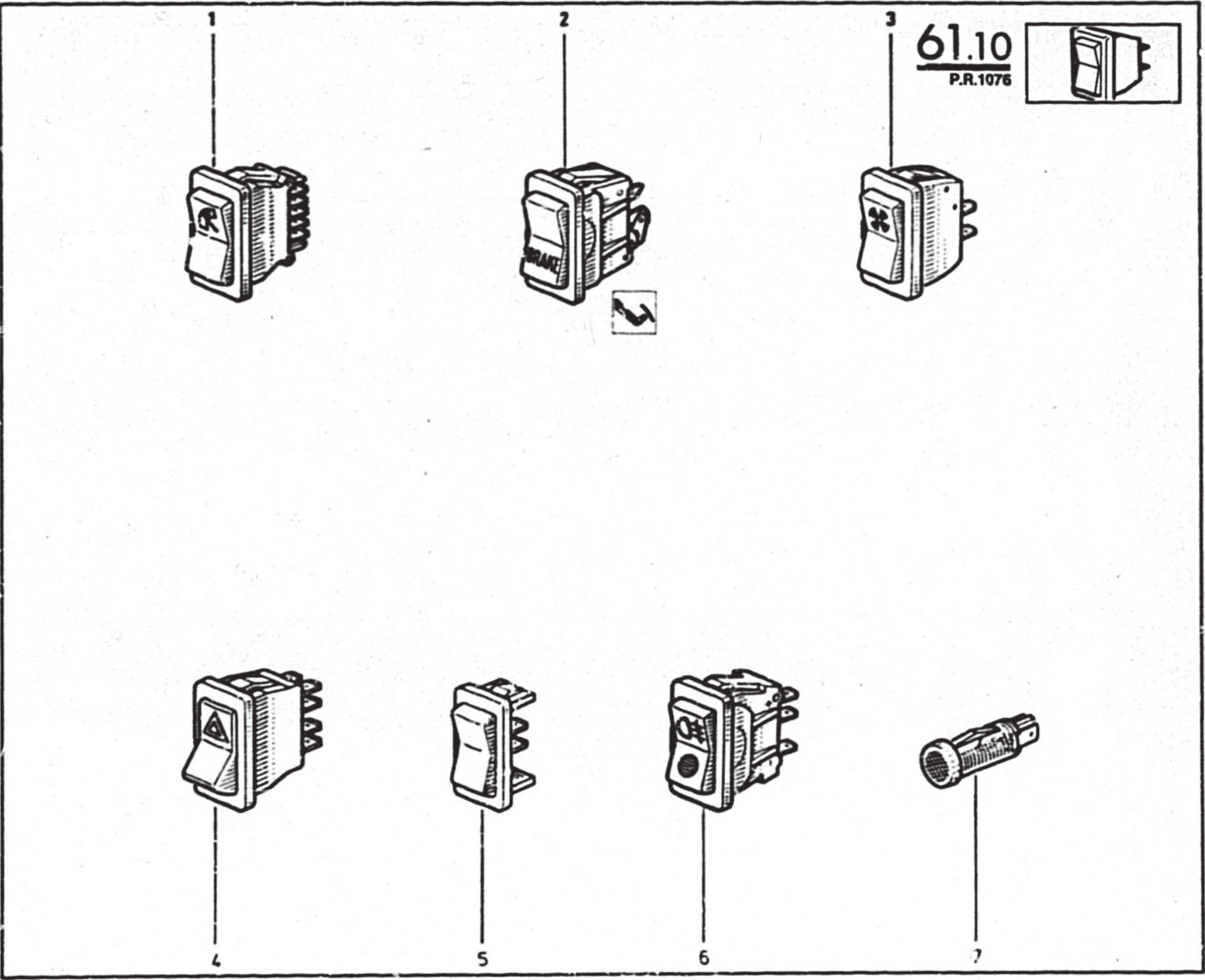 Interrupteurs Rodéo 6 4D