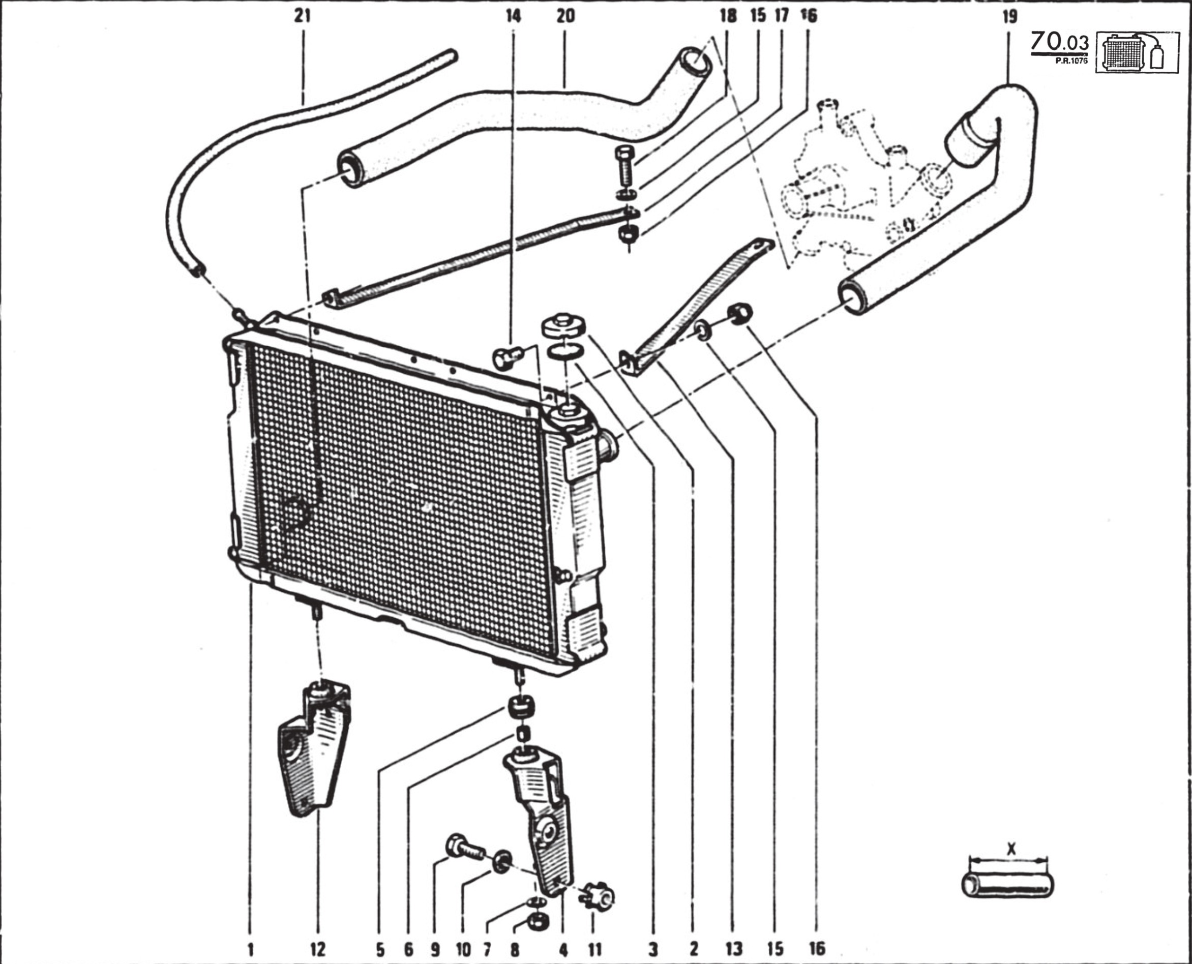 Radiateur de refroidissement Rodéo 6 4D