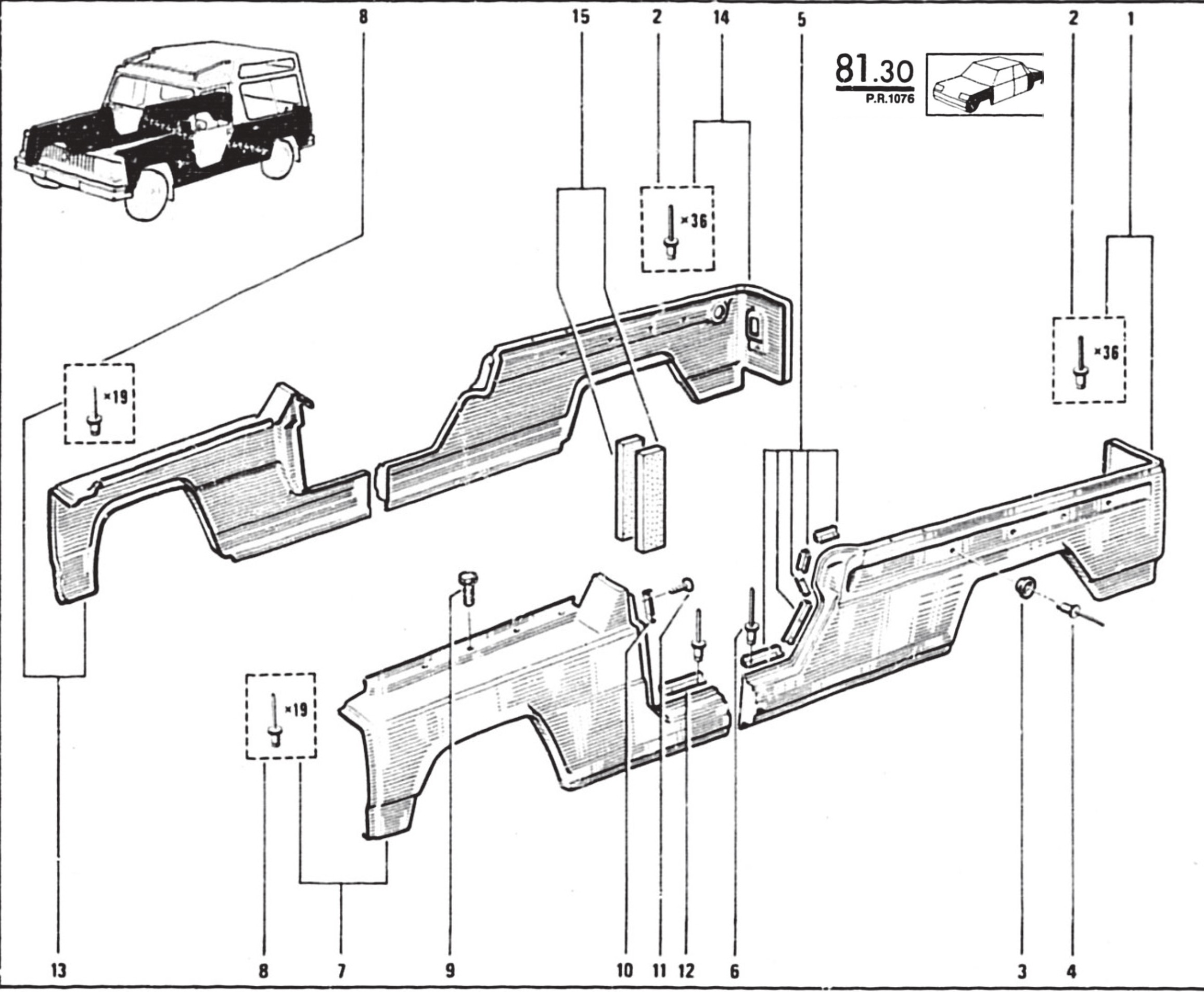 Carrosserie Rodéo 6 4D