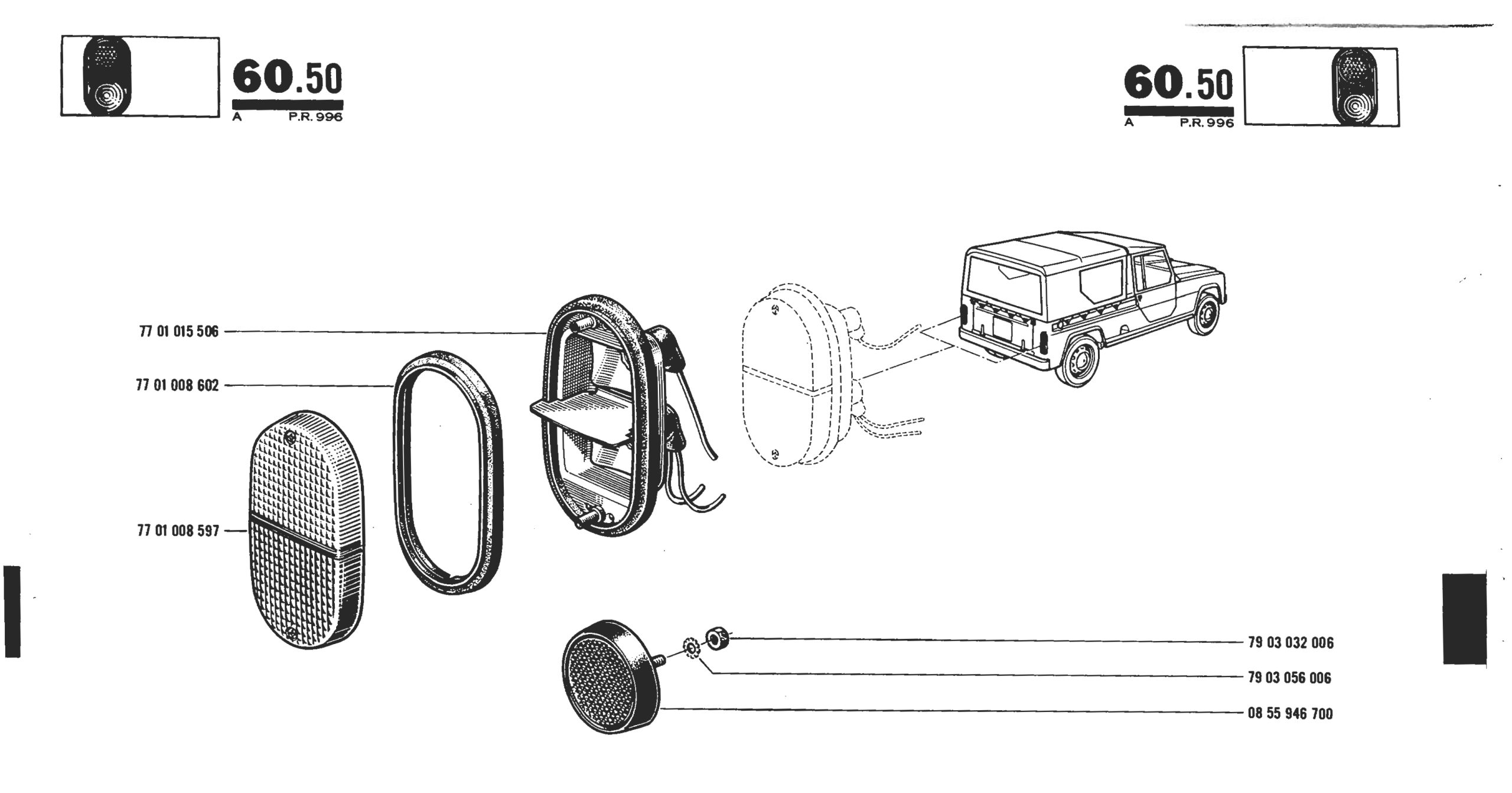 Feux arrières Rodéo 6 2B