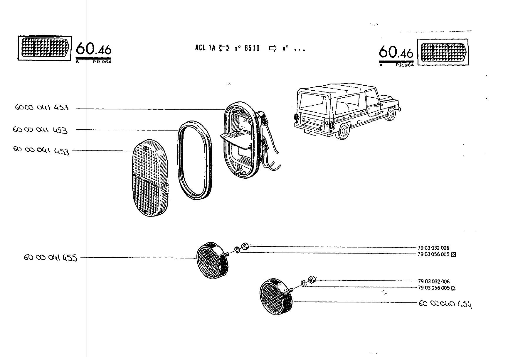 Feux arrière phase 2 Rodéo 4 1A