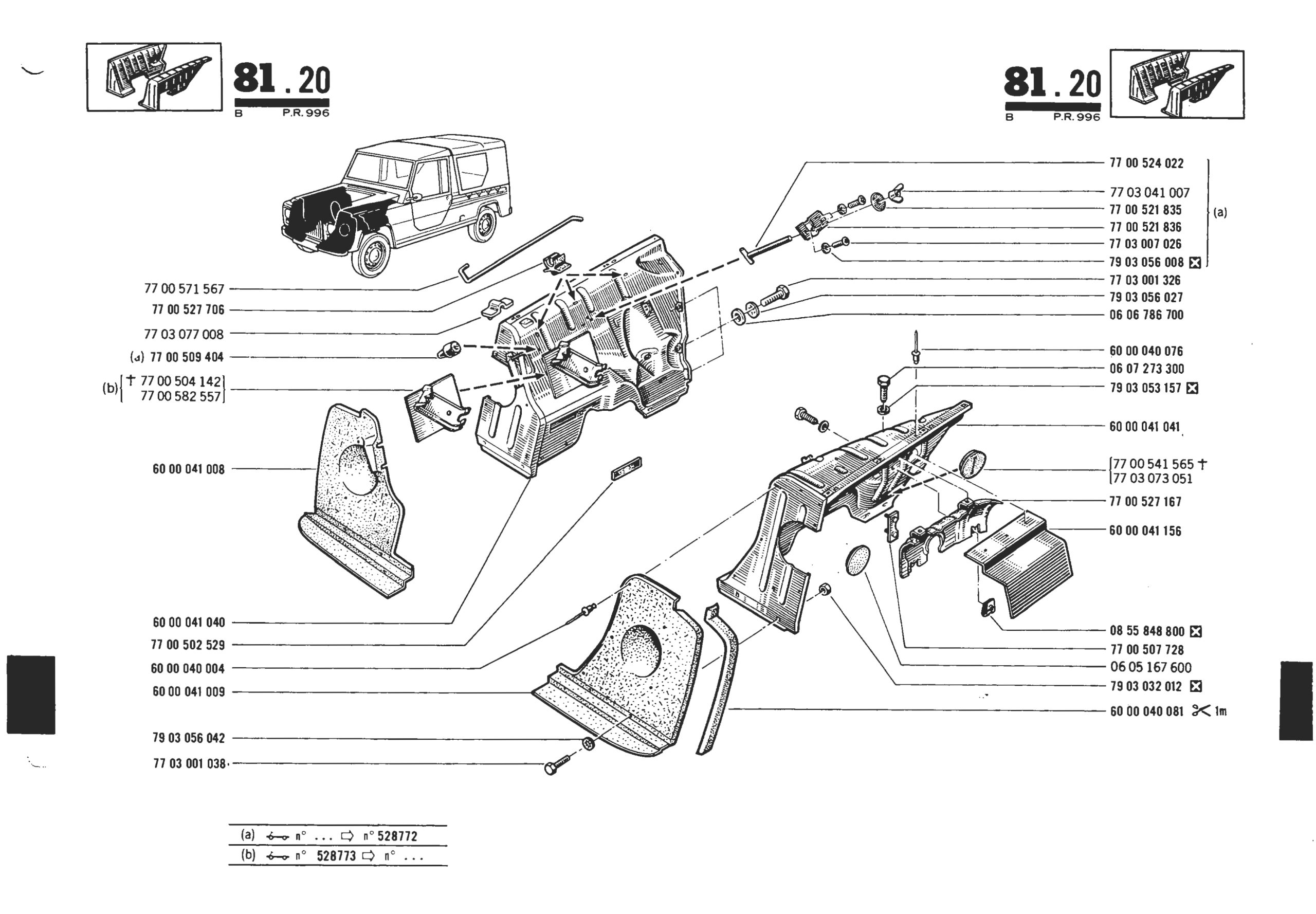 Baie moteur Rodéo 6 2B