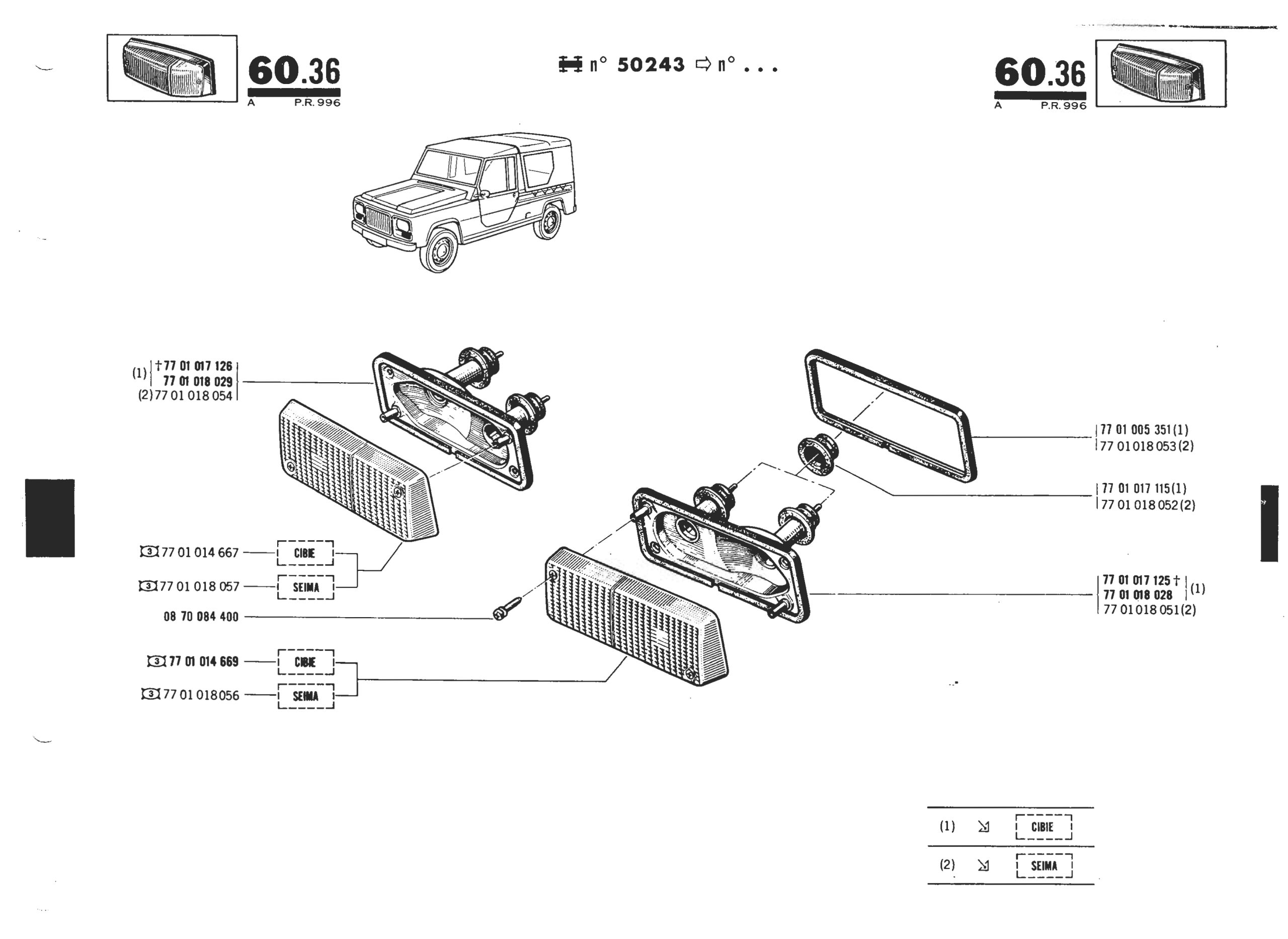 Clignotants longs Rodéo 6 2B